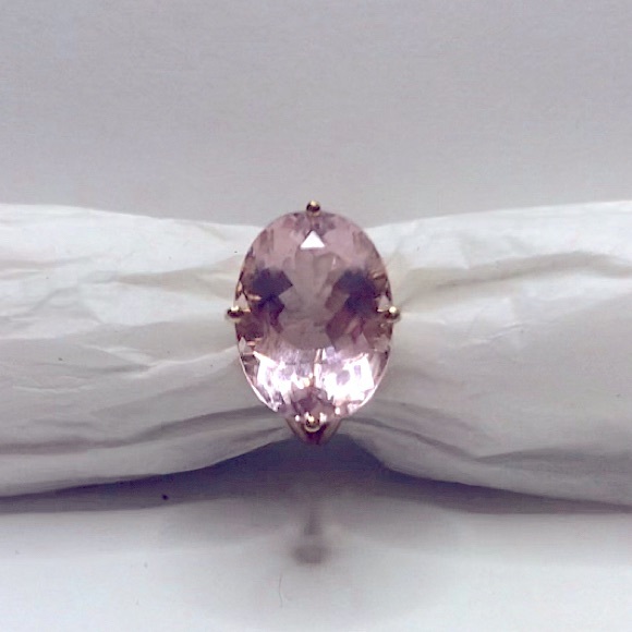 SOON 👀 PEACH MORGANITE 🎟 in 14K YELLOW GOLD ⚜️ - Picture 4 of 8